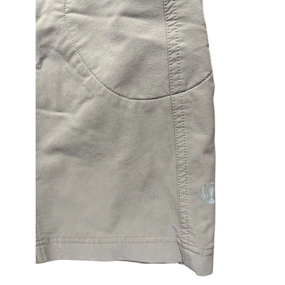 Lululemon Hiking Chino Bermuda Shorts In Tan Women’s 4